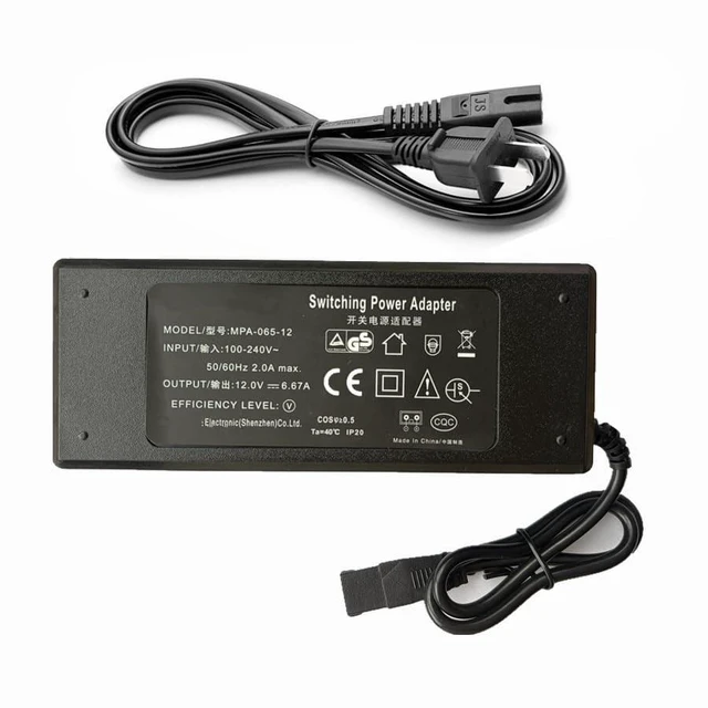 Main image of Genuine 12V 6.67A 80W AC Adapter 82-EC-MPA6512-1 MPA-065-12 Charger Compatible with MOBITRONIC NSA80ED-120667 Power Supply for Chiller Unit VC-200