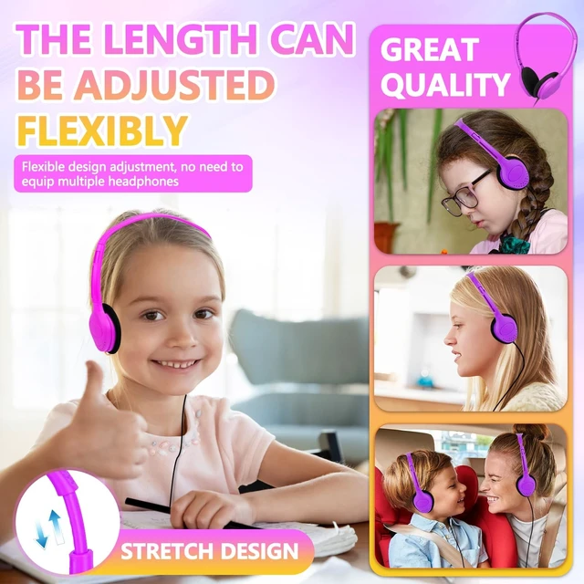 Alt view image 2 of 5 - YFSFQS Class Set Headphones for Kids Students School Classroom 20 Pack