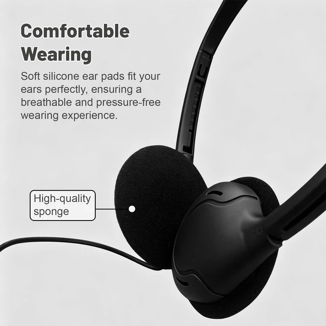 Alt view image 5 of 5 - ZHENWAY USB-C Headphones Bulk 30 Pack, Black