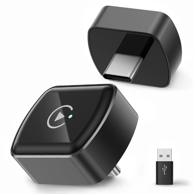 Main image of MagKeep Wireless CarPlay Adapter USB C Upgrade Android Auto Dongle, The Small Plug-and-Play Dongle for Wired CarPlay/Android Auto, 5.8GHz Fast WiFi, Auto Reconnect, Zero Lag & USB-C/A