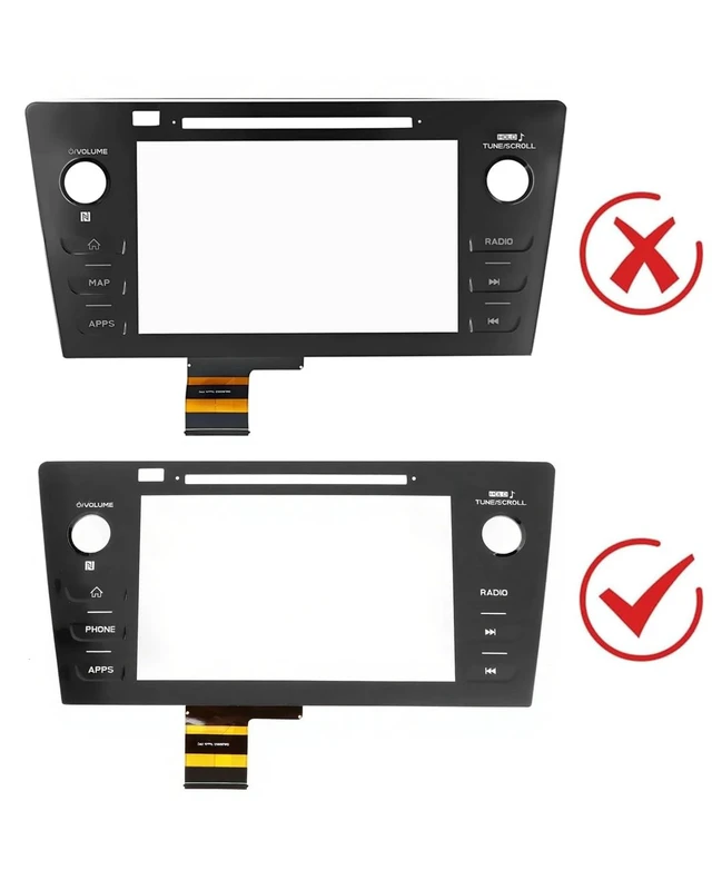 Alt view image 2 of 5 - TepHnf Touch Screen Digitizer Radio Replacement for 2018 2019 Subaru Legacy & Outback 86471-AL65A 86471-AL68A 86471-AL65B 86471-AL66A with Phone Button