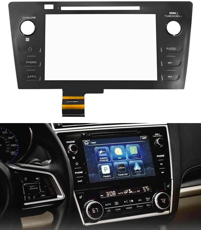Main image of TepHnf Touch Screen Digitizer Radio Replacement for 2018 2019 Subaru Legacy & Outback 86471-AL65A 86471-AL68A 86471-AL65B 86471-AL66A with Phone Button
