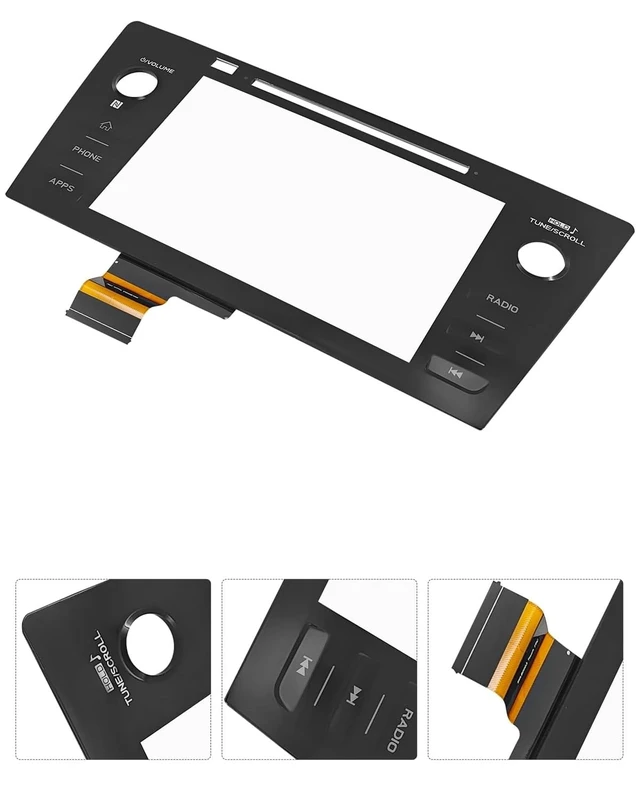 Alt view image 5 of 5 - TepHnf Touch Screen Digitizer Radio Replacement for 2018 2019 Subaru Legacy & Outback 86471-AL65A 86471-AL68A 86471-AL65B 86471-AL66A with Phone Button