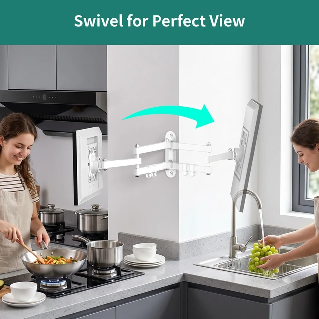 Alt view image 4 of 5 - HomeMount Show 15/21 Wall Mount Fits 10-32" Smart Displays & Monitors