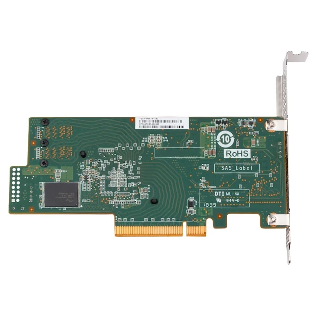 Alt view image 3 of 5 - SAS HBA Card Compatible with LSI 9300-8i IT Mode 9207-8i with SATA Cables