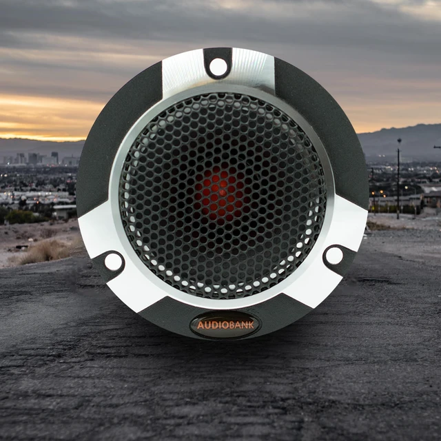 Alt view image 2 of 5 - Audiobank AB-W600P 1-Inch Titanium Super Bullet Car Tweeters, 500W Max, 101 dB Sensitivity, 2 kHz-25 kHz, 5.4 oz Magnet, 4/8 Ohm Systems, Pair