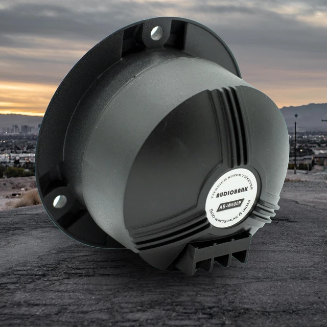 Alt view image 3 of 5 - Audiobank AB-W600P 1-Inch Titanium Super Bullet Car Tweeters, 500W Max, 101 dB Sensitivity, 2 kHz-25 kHz, 5.4 oz Magnet, 4/8 Ohm Systems, Pair