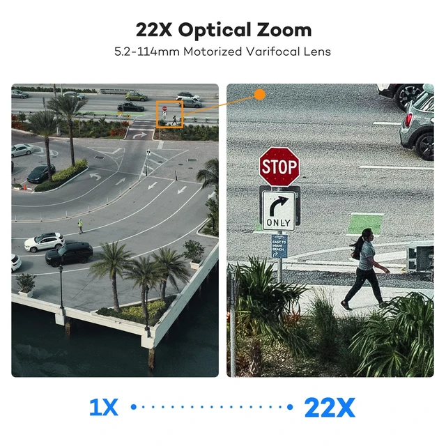Alt view image 2 of 5 - ONWOTE 22x Optical Zoom PTZ PoE IP Security Camera, Auto Human Cruise Track