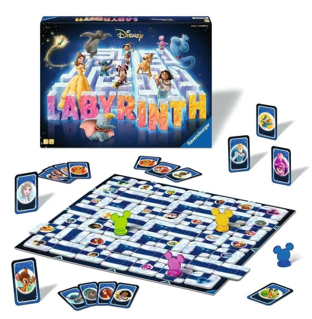 Alt view image 3 of 5 - Ravensburger Disney 100 Labyrinth - Engaging Brain Teaser Game - Ideal for Ages 7 & Up - High Replay Value - Celebrating 100 Years of Disney Magic