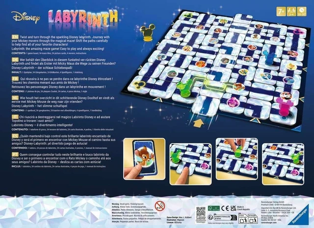 Alt view image 2 of 5 - Ravensburger Disney 100 Labyrinth - Engaging Brain Teaser Game - Ideal for Ages 7 & Up - High Replay Value - Celebrating 100 Years of Disney Magic
