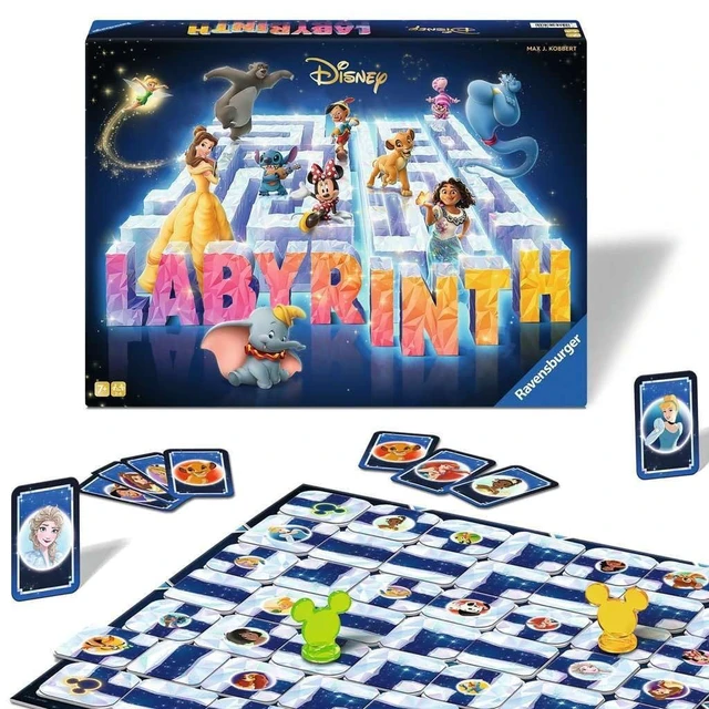 Alt view image 4 of 5 - Ravensburger Disney 100 Labyrinth - Engaging Brain Teaser Game - Ideal for Ages 7 & Up - High Replay Value - Celebrating 100 Years of Disney Magic