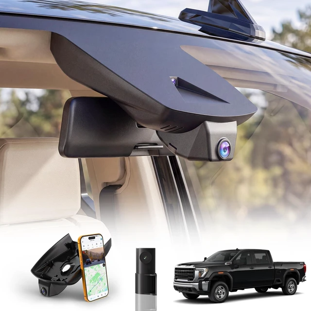 Main image of Front & Rear Dash Cam for GMC Sierra 1500 2022-2026 2500/3500 HD 2024-2026