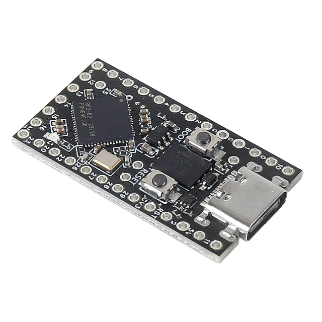 Alt view image 2 of 4 - 5Pcs Pro Micro RP2040 Development Board Dual-Core, 264KB RAM 16MB Flash USB-C Type-C Interface Compatible with MicroPython Compact Embedded System Module