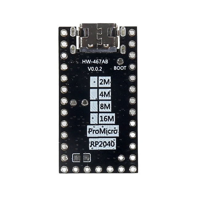 Alt view image 3 of 4 - 5Pcs Pro Micro RP2040 Development Board Dual-Core, 264KB RAM 16MB Flash USB-C Type-C Interface Compatible with MicroPython Compact Embedded System Module