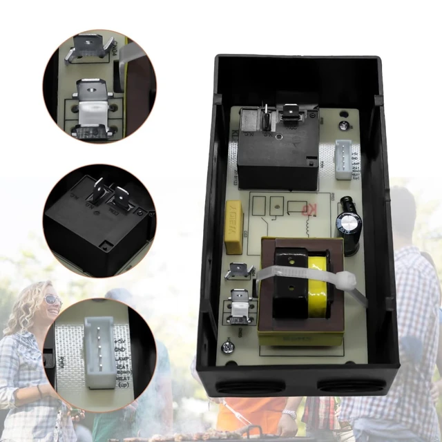 Alt view image 3 of 5 - 9907180024 Power Circuit Board Replacement Part Compatible with Masterbuilt Digital Electric Smoker 20070910, MB20074719, MB20073119, MB20073919, MB20075519, MB21073219, MB21074519