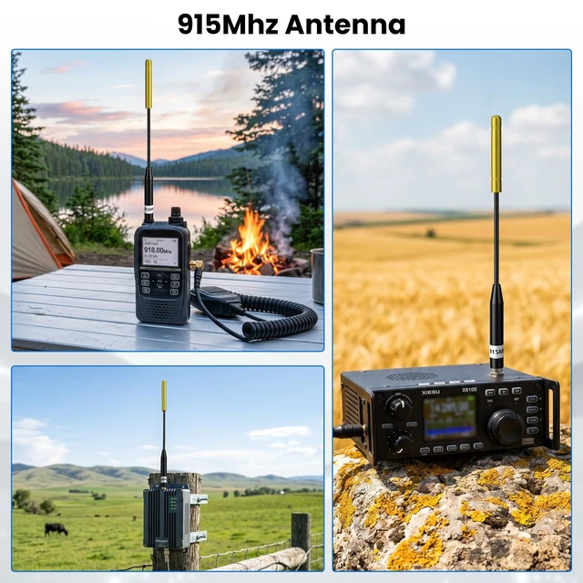 Alt view image 5 of 5 - 915MHz LoRa Antenna, Whip Antenna 20cm, Meshtastic 10dBi Gain, Yellow 2Pcs