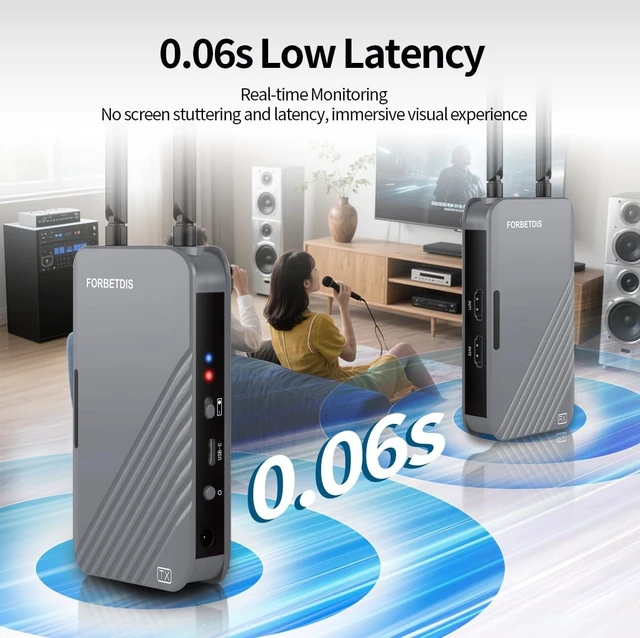 Alt view image 5 of 5 - 4K Wireless Video Transmitter Receiver, 1640FT Long Range Transmission