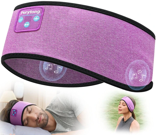 Main image of Sleep Headphones Headband with Bluetooth, Soft for Side Sleepers & Insomnia Relief, Wireless Sports Earphones with Mic, Perfect for Sleeping, Jogging, Yoga & Travel - A Meaningful Gift for Wome