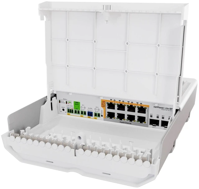 Main image of MikroTik CSS610-8P-2S+Out netPower Lite 8P 8 Port PoE Switch 2X SFP+ UPS Outdoor IP54