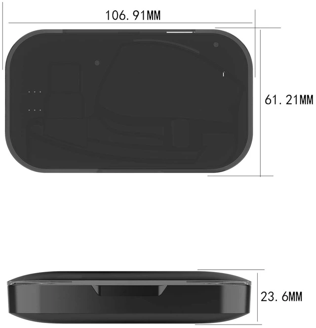 Alt view image 4 of 5 - Portable Power Charging Case Only for Plantronics Voyager Legend Headset