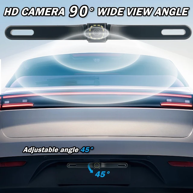Alt view image 3 of 5 - Backup Camera for Car,Plug & Play Car Back up Camera with 90 Degree Wide Angle & Night Vision Design,Power Cord,Multi-Function 12 LED HD Backup Cameras with Monitor Cars Accessories