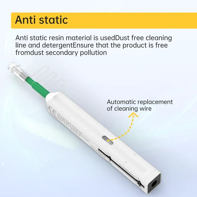 Alt view image 2 of 5 - SK-LINK 2.5mm One-Click Fiber Optic Cleaning Pen SC FC ST Connector 5pk