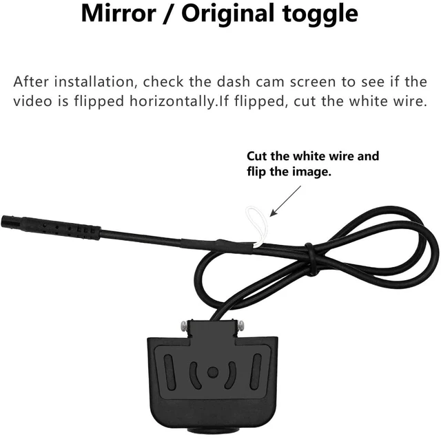 Alt view image 5 of 5 - Backup AHD Rear Camera, Mirror Settings/1080P /2MP/170 Wide Angle,/Night Vision/IP67 Waterproof Reverse Rear View Camera with WDR for Car, Vehicle, SUV, RV