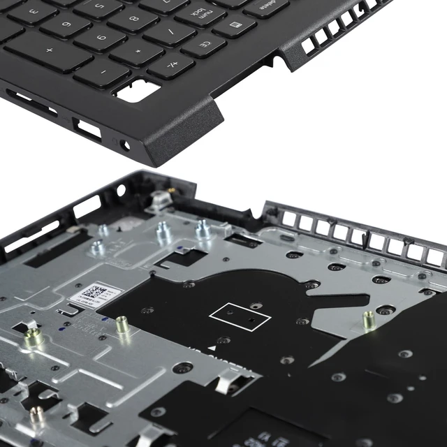 Alt view image 5 of 5 - 0418CV Upper Case Palmrest with Non-Backlit Keyboard Replacement for Dell Inspiron 15 3510 3511 3515 3520, USB Type-A, 418CV for Black Top Cover Laptop