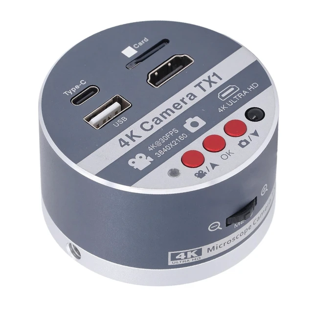 Alt view image 3 of 4 - Badafaci 4K Microscope Camera, IMX678 Lens 1/1.8 Inch Sensor Photo Video Camera with HD Multimedia Interface Output, for Microscope Observation Applications (US Plug)