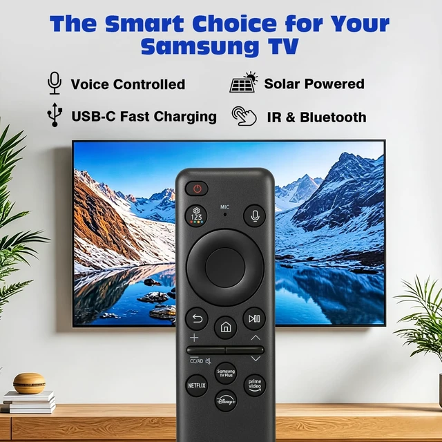 Alt view image 3 of 5 - Replacement TV Remote Compatible with Samsung Smart TV