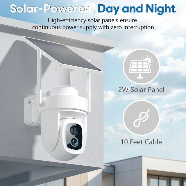 Alt view image 5 of 5 - Fociey 4K/8MP Security Camera Wireless Outdoor,(Add-1cam)