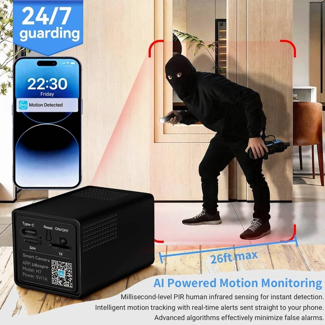 Alt view image 3 of 5 - 4G LTE Cellular Security Camera, Indoor Camera No WiFi Needed TwoWay Audio