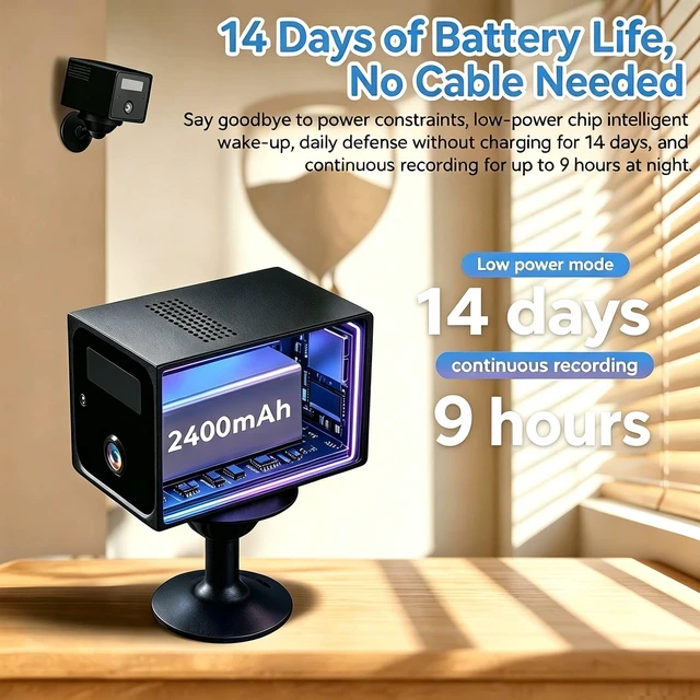 Alt view image 5 of 5 - 4G LTE Cellular Security Camera, Indoor Camera No WiFi Needed TwoWay Audio