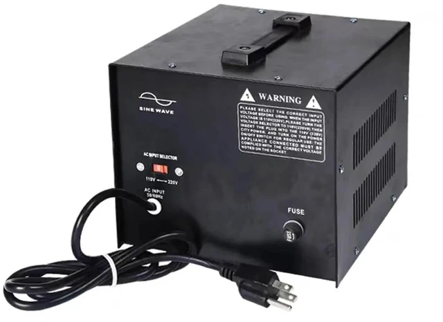 Alt view image 3 of 5 - sujeniir 3000W Voltage Converter Transformer 110V-220V Power Step Up 220V-110V Step Down Transform Adapter EV Charger Power Converter