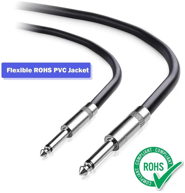 Alt view image 2 of 5 - 2 Pack 1/4" TS to TS Speaker Cable 100 Feet 12AWG 2 Conductor Heavy Duty