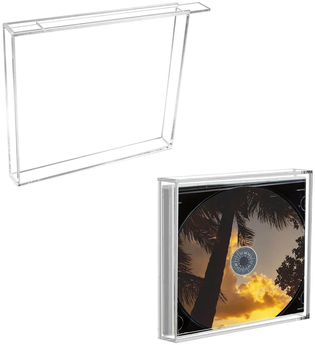 Main image of 2Pack CD Frame Display Case Acrylic Wall Mounted CD Case Protector
