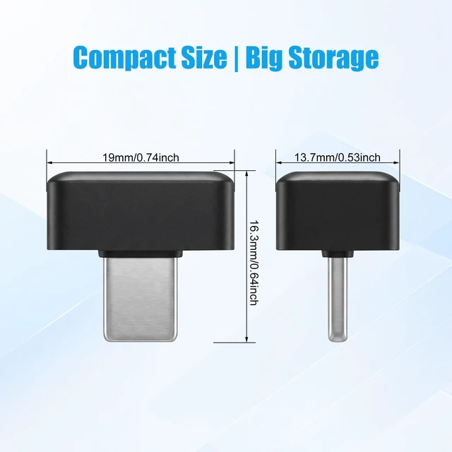 Alt view image 4 of 5 - Skiddrive 128GB USB-C Flash Drive, Type-C Thumb Drive for Android