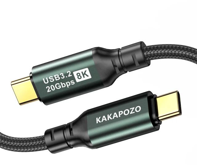 Main image of KAKAPOZO USB C 3.2 Gen 2x2 Video Cable for Monitor - 15FT / 4.6M