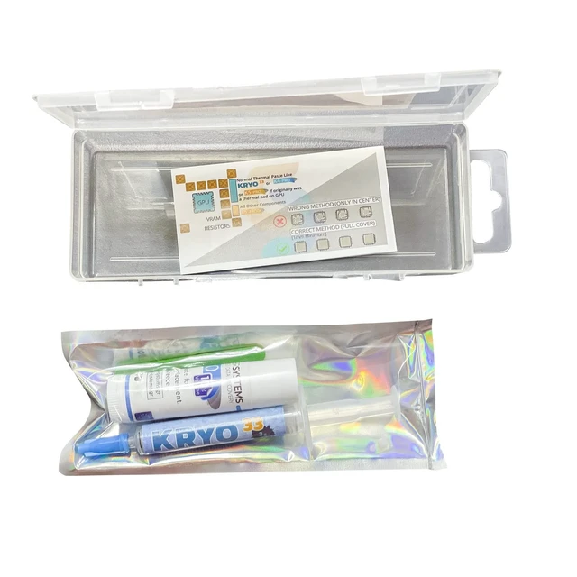 Alt view image 4 of 5 - Ultimate Repaste KIT K5 PRO 10g & KRYO33 3g Thermal Paste and Thermal Putty Pad Replacement Set Compatible with Apple iMac, Asus ROG, Acer Nitro, MSI laptops, RTX 3080, PS4, Nintendo Switch, X