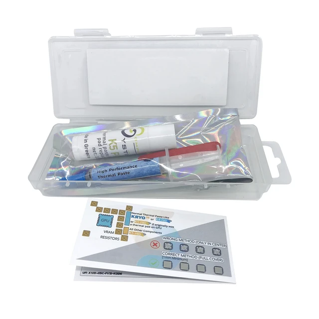Alt view image 2 of 5 - Ultimate Repaste KIT K5 PRO 10g & KRYO33 3g Thermal Paste and Thermal Putty Pad Replacement Set Compatible with Apple iMac, Asus ROG, Acer Nitro, MSI laptops, RTX 3080, PS4, Nintendo Switch, X