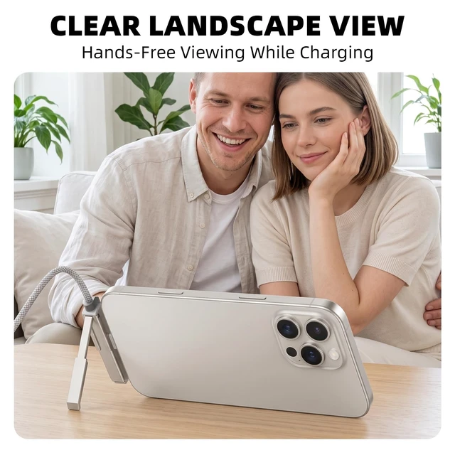 Alt view image 3 of 5 - USB C Cable Foldable Stand 240W Fast Charging 1.5M 4.92ft Type C Cord Grey