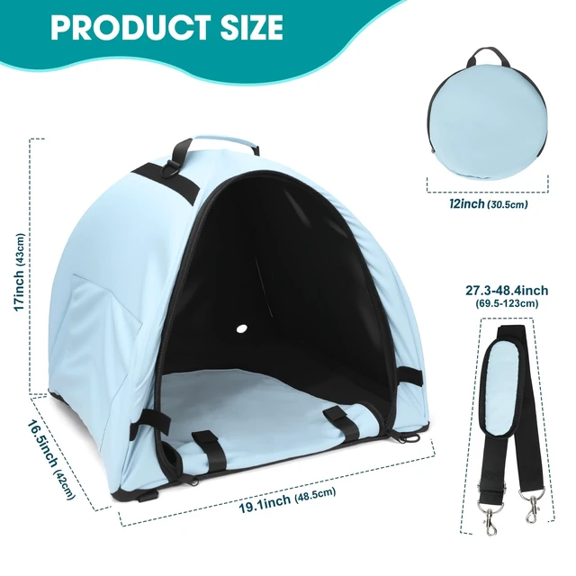 Alt view image 3 of 5 - Funria Portable Laptop Sun Shade Foldable Laptop Tent for Working Outside
