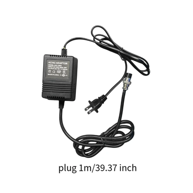 Alt view image 3 of 5 - DYNWAVE Mixing Console Power Adapter, AC 18Vx2 350mA Output, 3-Pin for CT6 CT8 USBCT12 F4 F7MG Series
