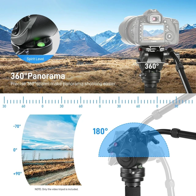 Alt view image 3 of 5 - GVM Tripod for Camera 74.8" Tall Camera Tripod Monopod, Professional Heavy Duty Compact Camera Stand for Phone Adjustable Multi-Angle Shot for Video Recording DSLR, Spotting Scope Telescope Binocular