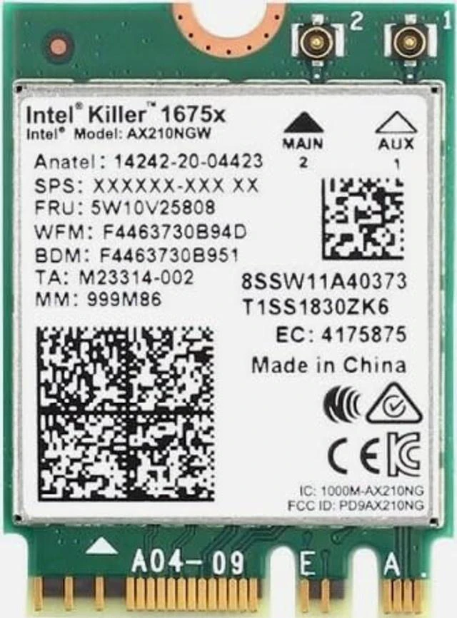 Main image of Fullcourt Enterprises Killer Wi-FI 6E 1675X + Bluetooth 5.3, WiFi Module Upgrade