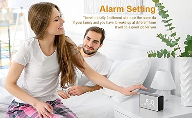 Alt view image 4 of 5 - 1080P WiFi Security Camera with Clock Indoor Nanny Cam Featuring Motion Detection & Night Vision for Baby & Pet Monitoring