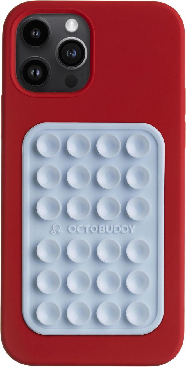 OCTOBUDDY || Silicone Suction Phone Case Adhesive Mount || (iPhone and  Android Cellphone case Compatible, Hands-Free Mobile Accessory Holder for