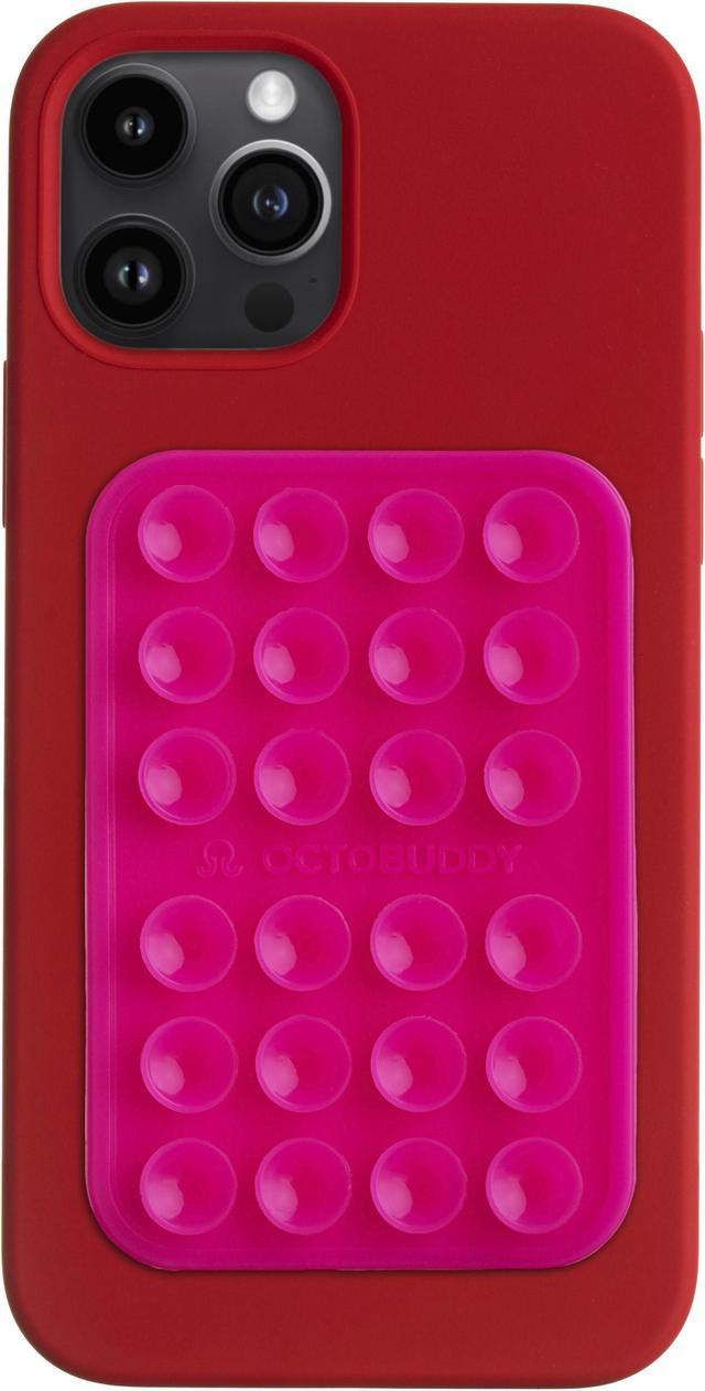 OCTOBUDDY || Silicone Suction Phone Case Adhesive Mount || (iPhone and  Android Cellphone case Compatible, Hands-Free Mobile Accessory Holder for