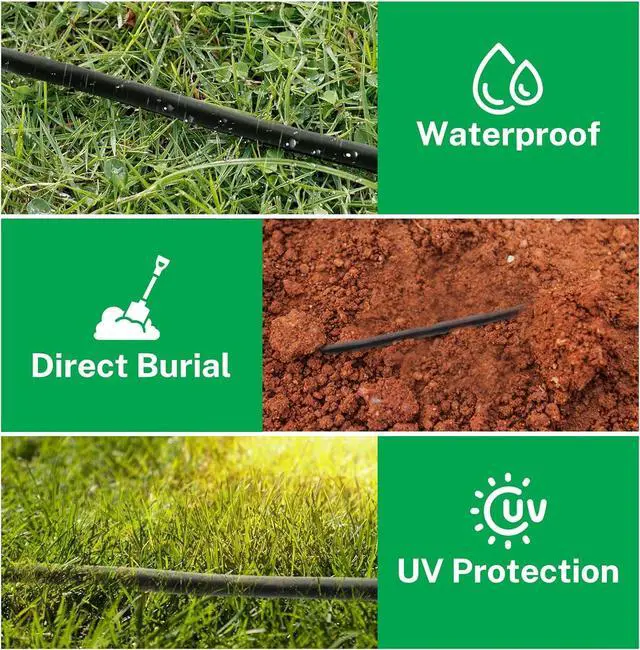 Alt view image 5 of 6 - Firmerst 16/7 Solid Sprinkler Wire for up to 6 Valves System 150 Feet