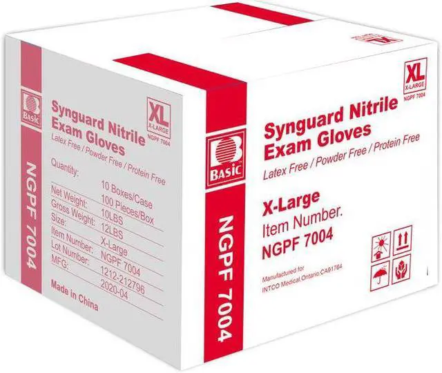 Main image of Case of 1000 Nitrile Exam Gloves XL